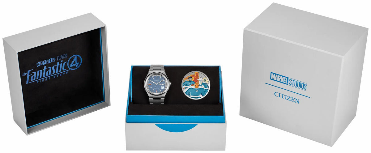 The Fantastic 4: First Steps Blue Dial Super Titanium Bracelet AW0131-66W | Citizen Trusted