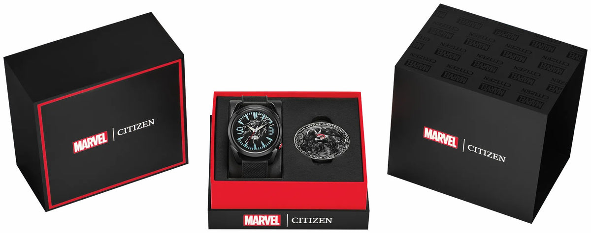 Venom "Lethal Protector" Black Dial Polyurethane Strap AW2065-41W | Citizen Latest