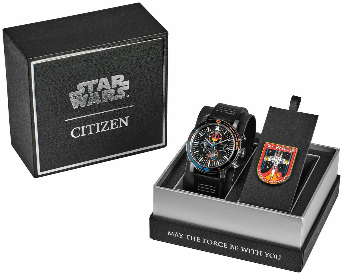 Rebel Starfighter Black Dial Leather Strap CA0870-43W | Citizen Trending