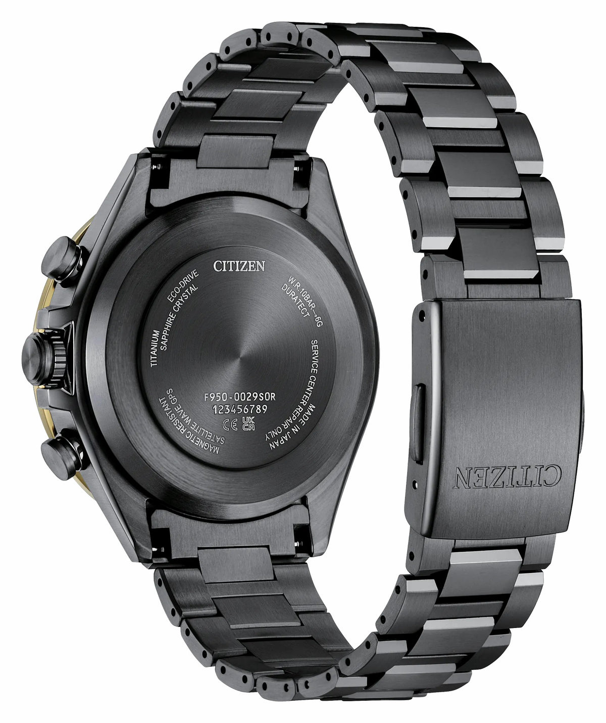 ATTESA LIGHT in BLACK Black Dial Super Titanium with DLC Coating Bracelet CC4078-51E | Citizen Popular