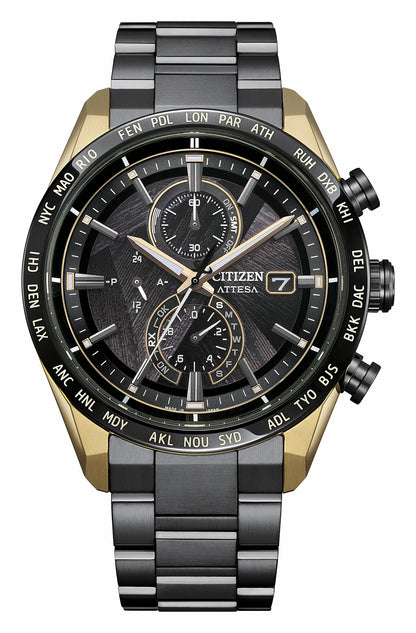 ATTESA LIGHT in BLACK Black Dial Super Titanium with DLC Coating Bracelet AT8384-58E | Citizen Special Offer