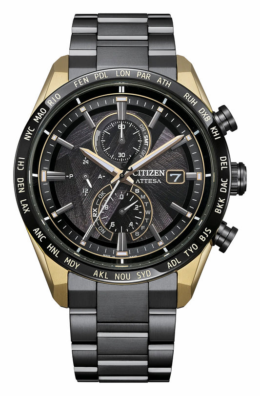 ATTESA LIGHT in BLACK Black Dial Super Titanium with DLC Coating Bracelet AT8384-58E | Citizen Special Offer