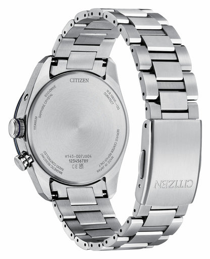 ATTESA Blue Dial Super Titanium with Duratect Platinum Bracelet CB0288-65L | Citizen Customer Favorite
