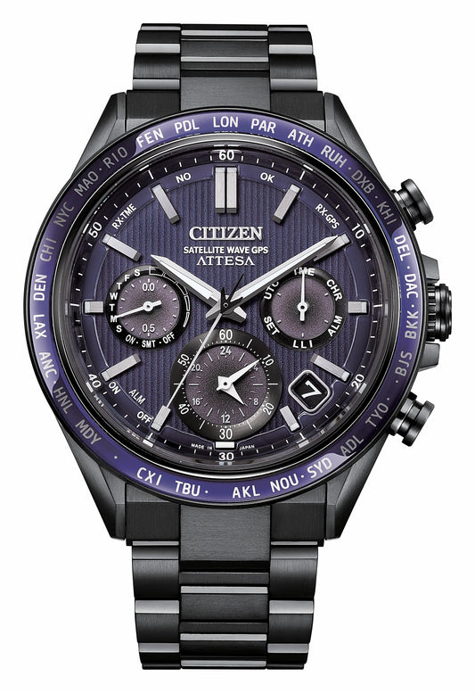 ATTESA Blue Dial Super Titanium with DLC Coating Bracelet CC4059-64L | Citizen Top Pick