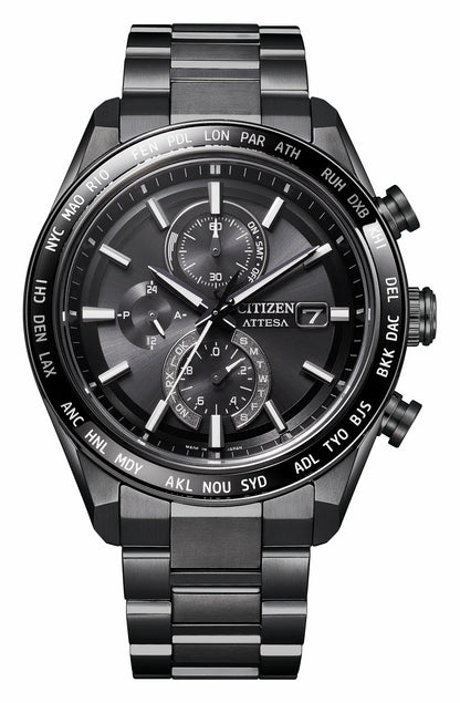 ATTESA Black Dial Super Titanium with DLC Coating Bracelet AT8294-59E | Citizen Top Pick
