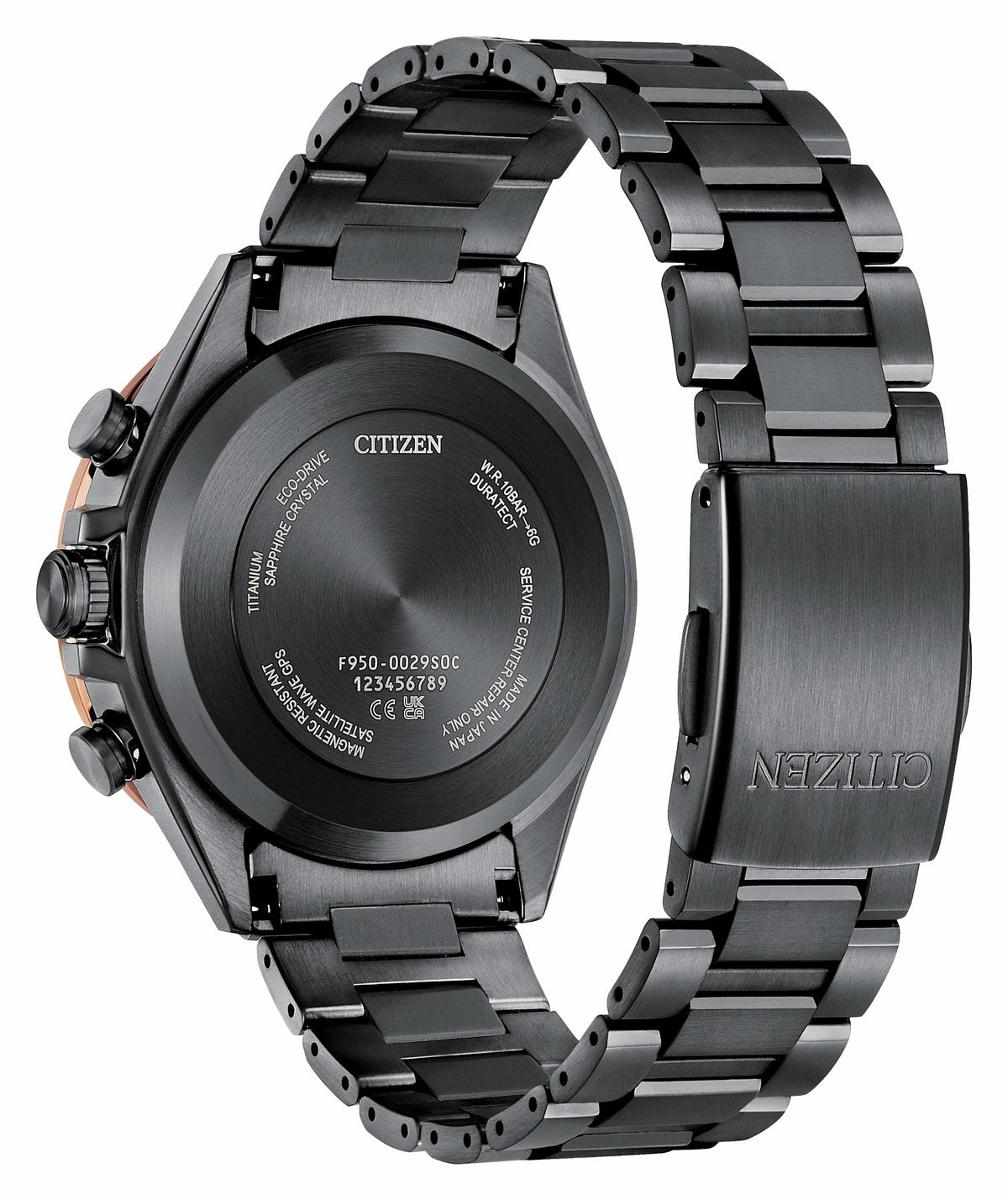 ATTESA Brown Dial Super Titanium with DLC Coating Bracelet CC4074-61W | Citizen New