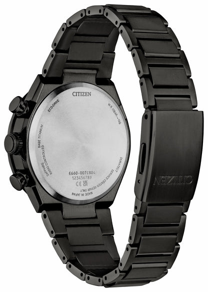 ATTESA Blue Dial Super Titanium with DLC Coating Bracelet CB5967-66L | Citizen Value