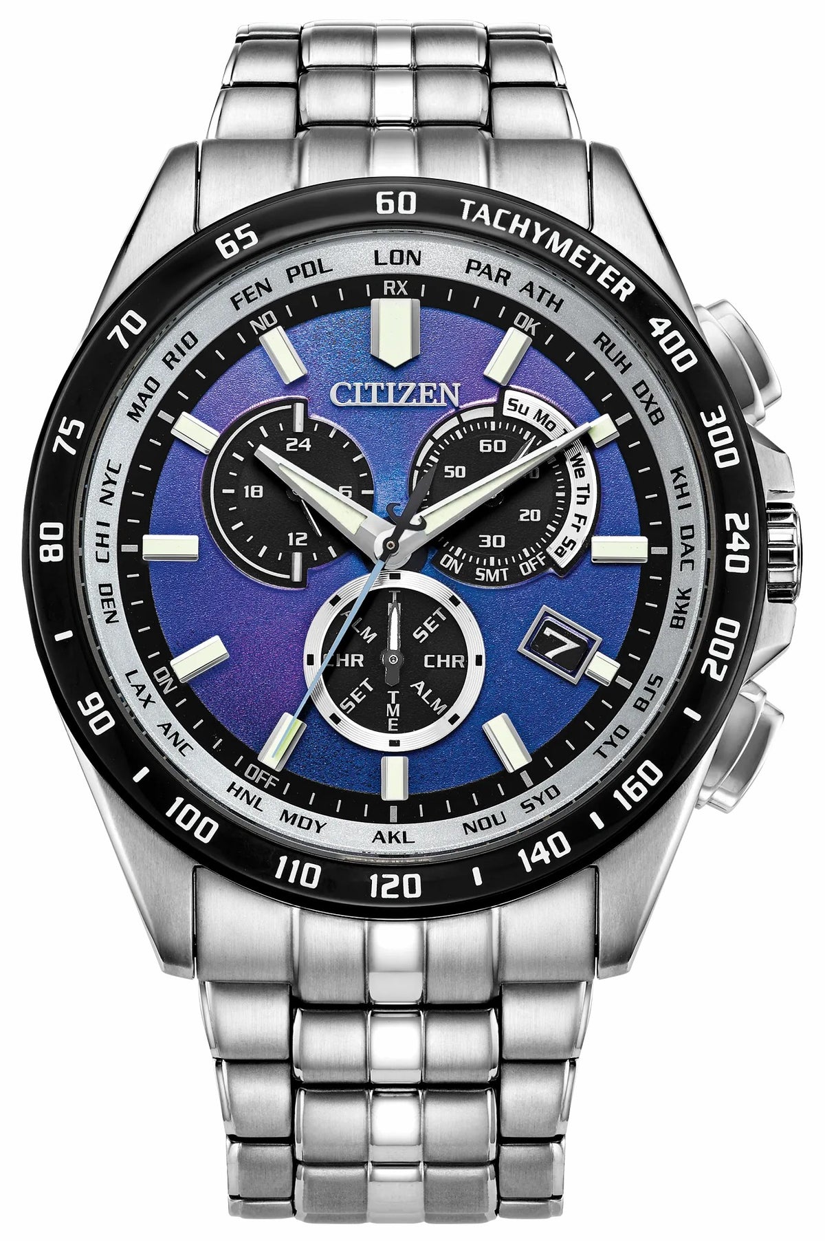 PCAT Blue Dial Stainless Steel Bracelet CB5874-81L | Citizen Classic