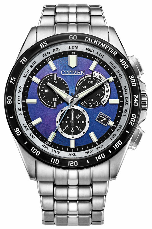 PCAT Blue Dial Stainless Steel Bracelet CB5874-81L | Citizen Classic