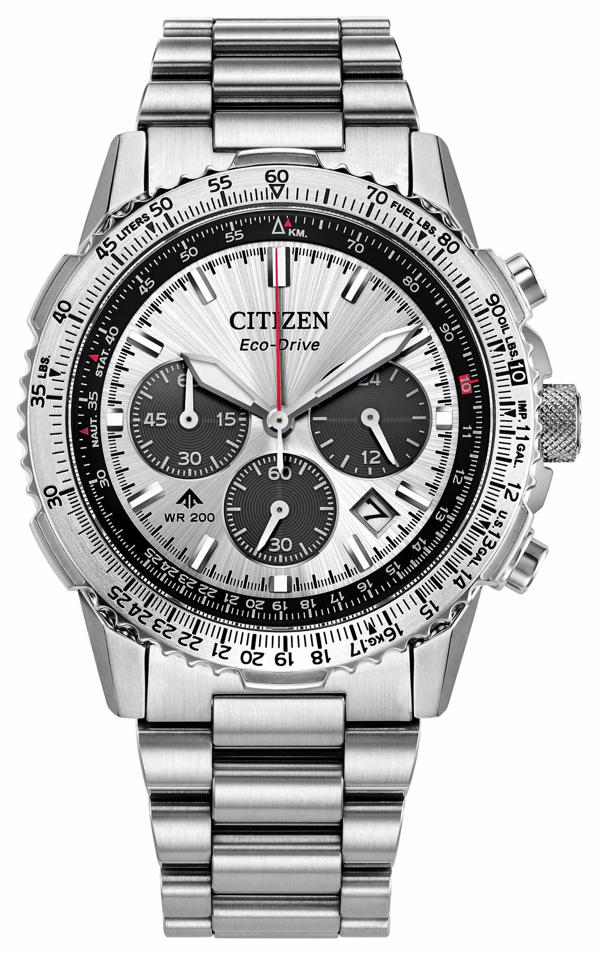 Promaster Navihawk Silver-Tone Dial Stainless Steel Bracelet CA4660-61A | Citizen Featured