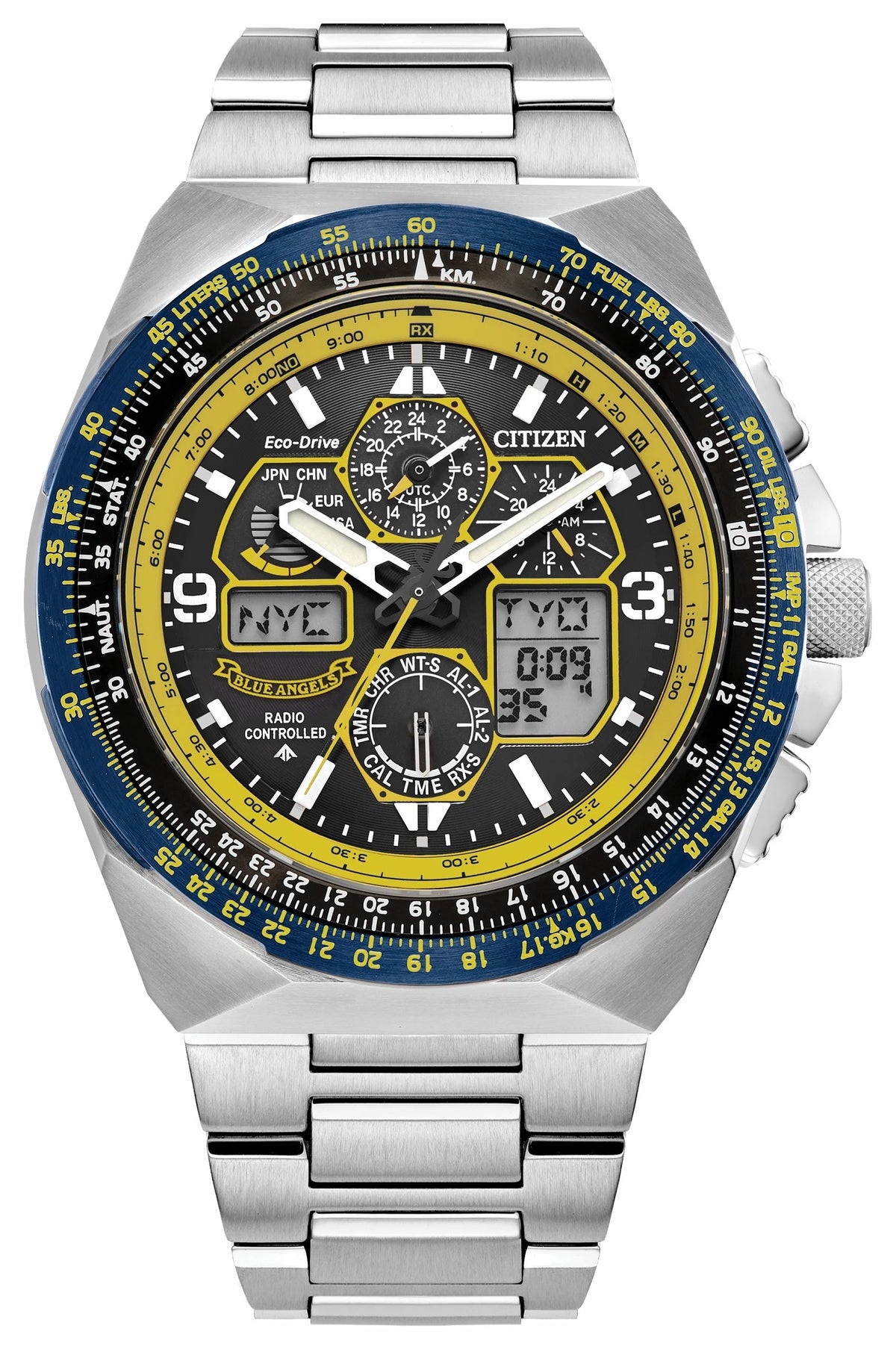 Promaster Skyhawk A-T Blue Dial Stainless Steel Bracelet JY8125-54L | Citizen Classic