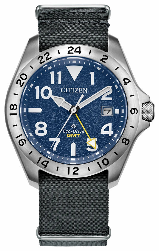 Promaster Land GMT Navy Dial Nylon Strap BJ7150-09L | Citizen Recommended