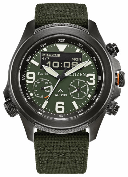Promaster Land U822 Green Dial CORDURA® Strap JV1005-02W | Citizen Trending
