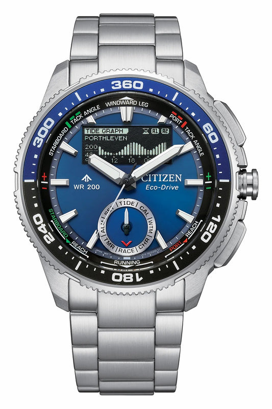 Promaster WaveTracker Blue Dial Stainless Steel Bracelet JV3006-50L | Citizen Premium