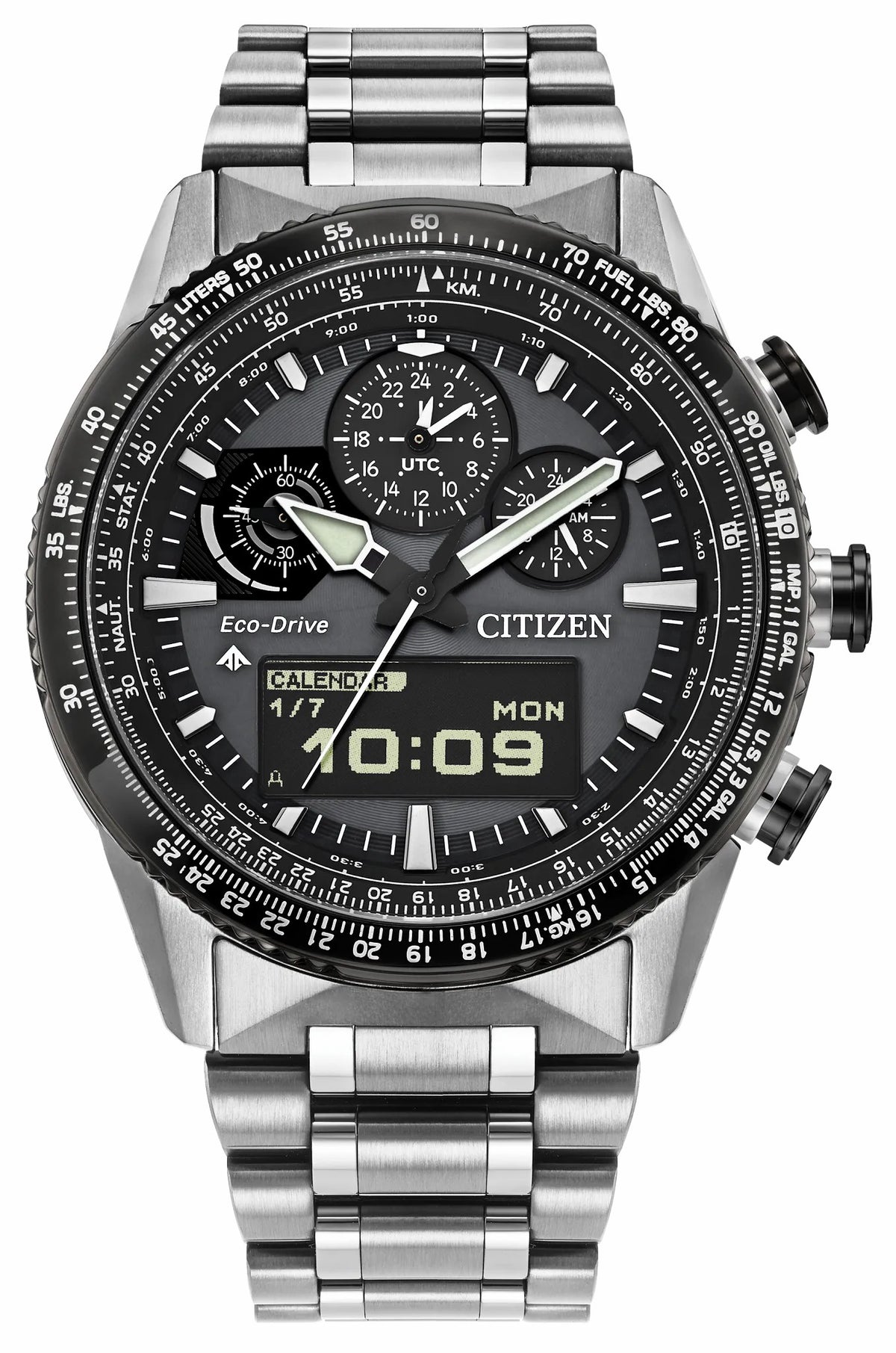 Promaster Skyhawk U830 Gray Dial Stainless Steel Bracelet JV2006-55H | Citizen Premium