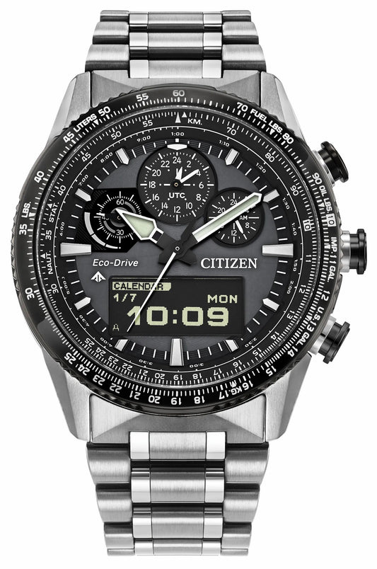 Promaster Skyhawk U830 Gray Dial Stainless Steel Bracelet JV2006-55H | Citizen Premium