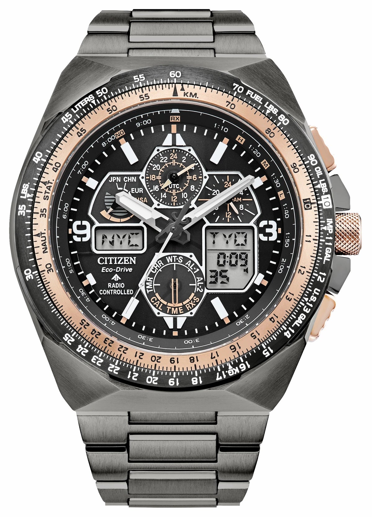 Promaster Skyhawk A-T Black Dial Stainless Steel Bracelet JY8146-54E | Citizen Sale