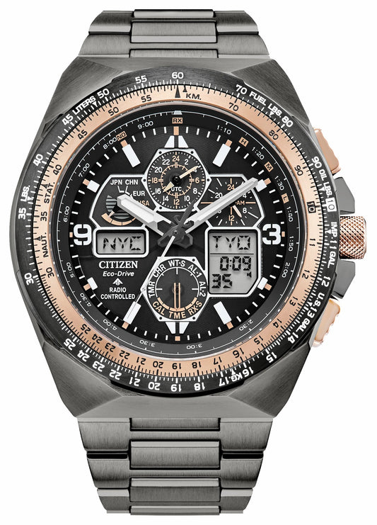 Promaster Skyhawk A-T Black Dial Stainless Steel Bracelet JY8146-54E | Citizen Sale