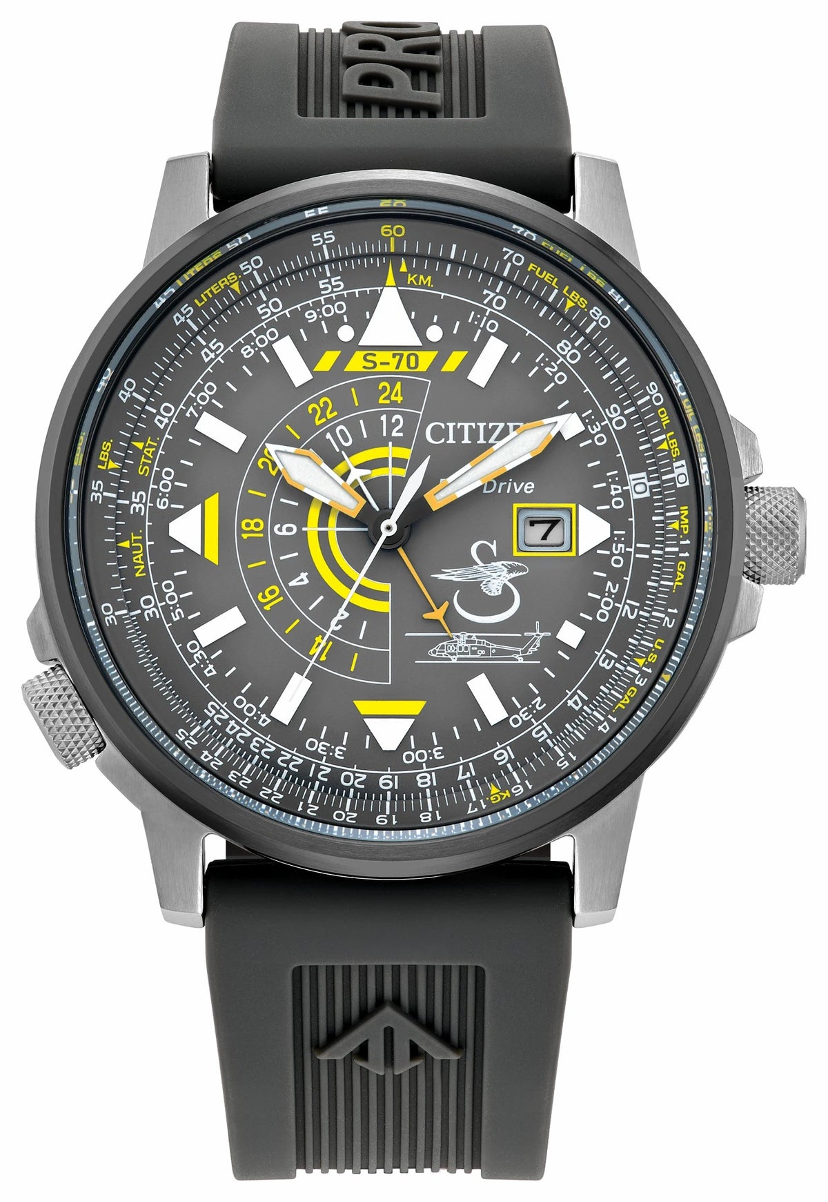 Promaster Sikorsky Gray Dial Polyurethane Strap BJ7004-43H | Citizen Featured