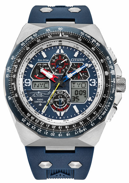 Promaster Sikorsky Blue Dial Rubber Strap JY8156-00L | Citizen Deals