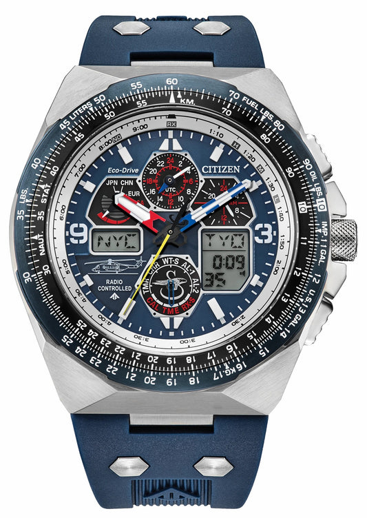 Promaster Sikorsky Blue Dial Rubber Strap JY8156-00L | Citizen Deals