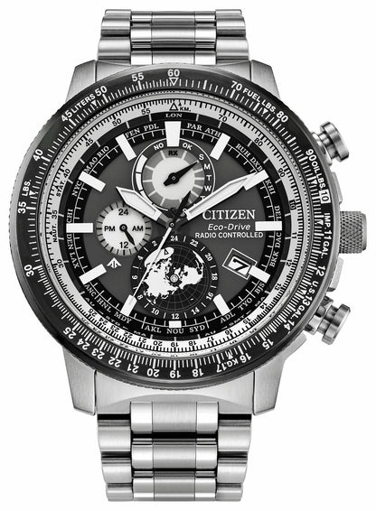 Promaster Geo Trekker Gray Dial Stainless Steel Bracelet BY3006-53H | Citizen Trending