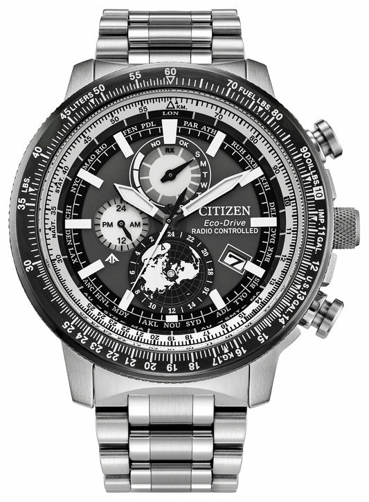 Promaster Geo Trekker Gray Dial Stainless Steel Bracelet BY3006-53H | Citizen Trending