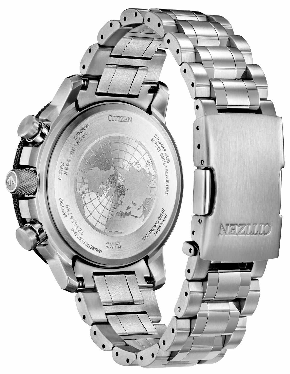 Promaster Geo Trekker Gray Dial Stainless Steel Bracelet BY3006-53H | Citizen Trending