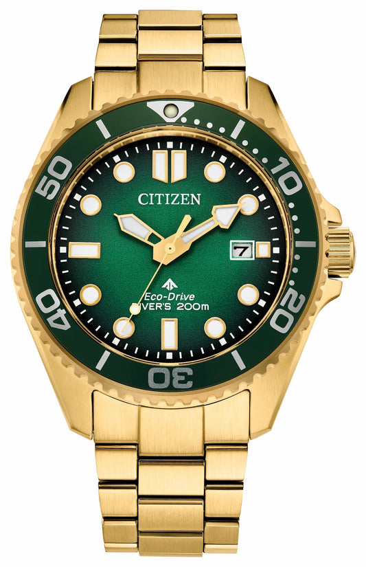 Promaster Dive Green Dial Stainless Steel Bracelet BN0262-59W | Citizen Top Pick