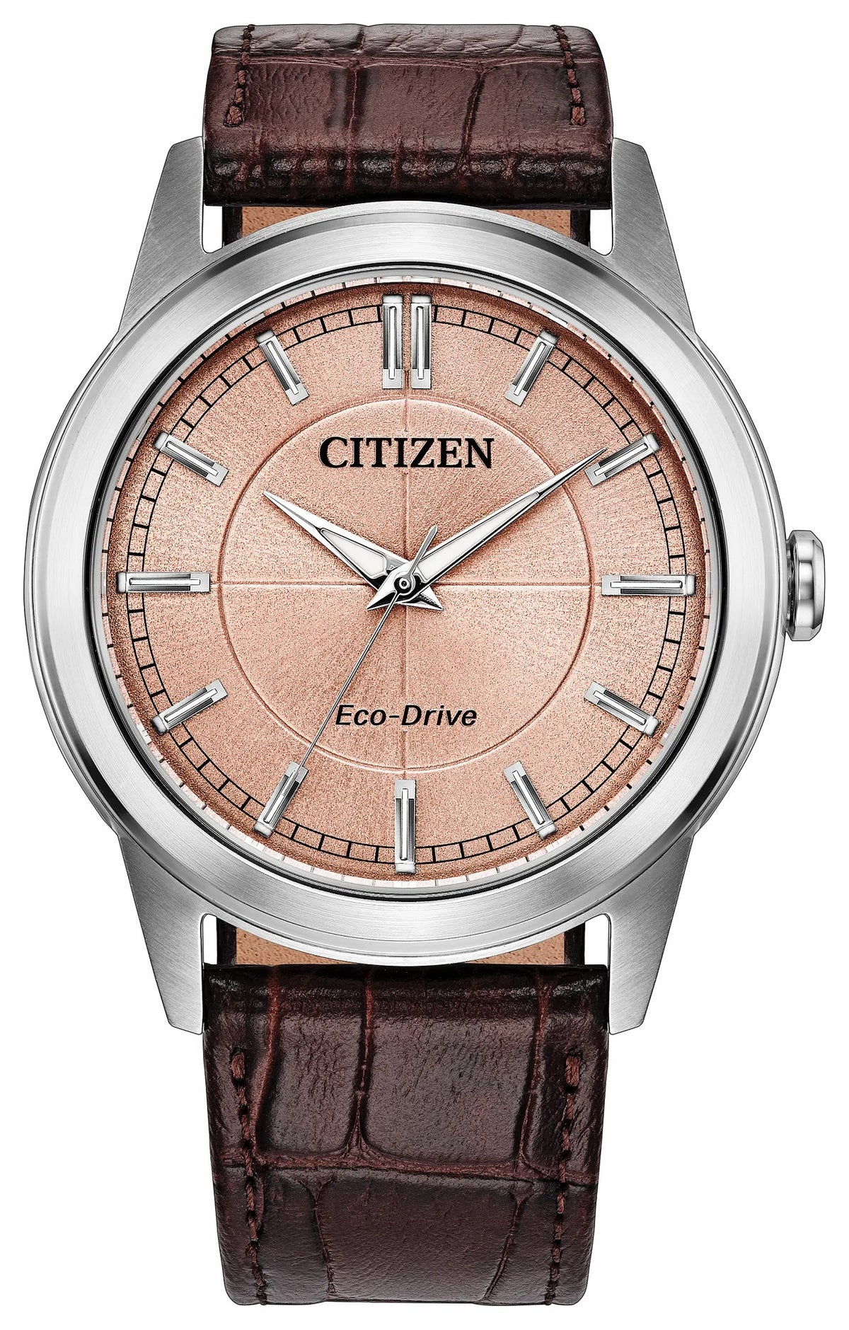 Rolan Salmon Dial Leather Strap AW2110-14Z | Citizen Trending