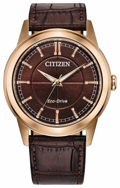 Rolan Brown Dial Leather Strap AW2113-16X | Citizen Trending