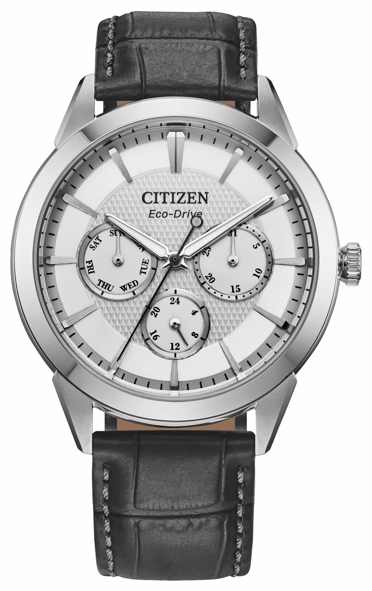 Rolan Silver-Tone Dial Leather Strap BU2110-01A | Citizen Trusted