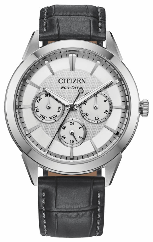 Rolan Silver-Tone Dial Leather Strap BU2110-01A | Citizen Trusted
