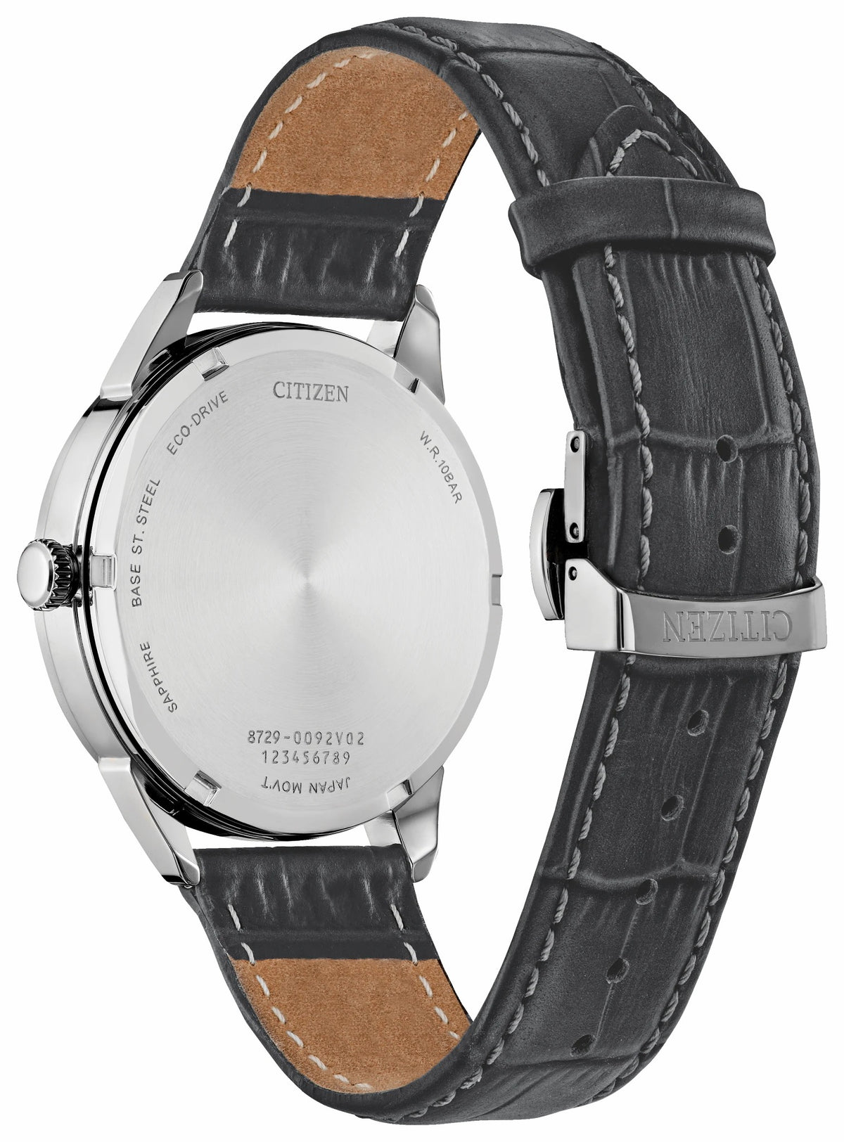 Rolan Silver-Tone Dial Leather Strap BU2110-01A | Citizen Trusted