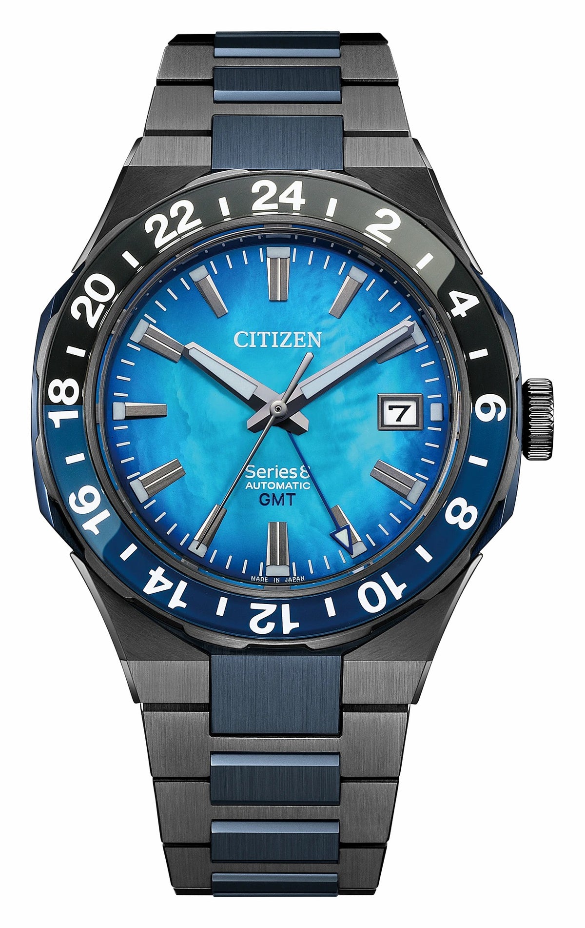 Series8 880 GMT Blue Dial Stainless Steel Bracelet NB6036-52N | Citizen Best Price