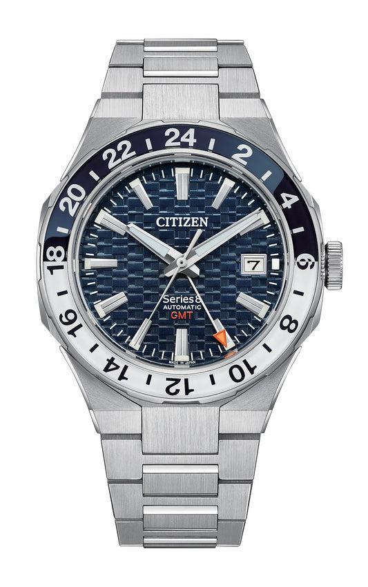 Series8 880 GMT Navy Dial Stainless Steel Bracelet NB6034-58L | Citizen Trending