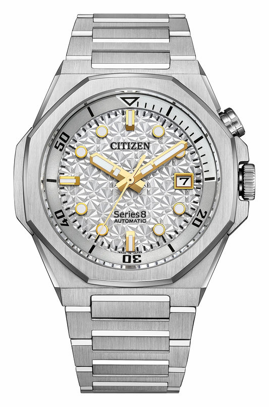 Series8 890 City Lights Silver-Tone Dial Stainless Steel Bracelet NB6060-58H | Citizen Trusted
