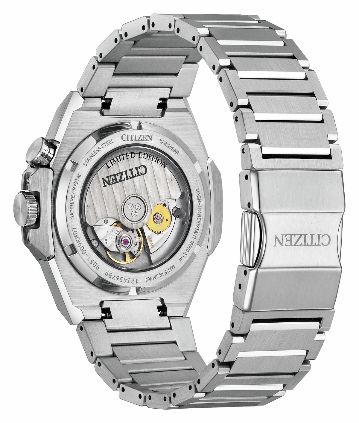 Series8 890 City Lights Silver-Tone Dial Stainless Steel Bracelet NB6060-58H | Citizen Trusted