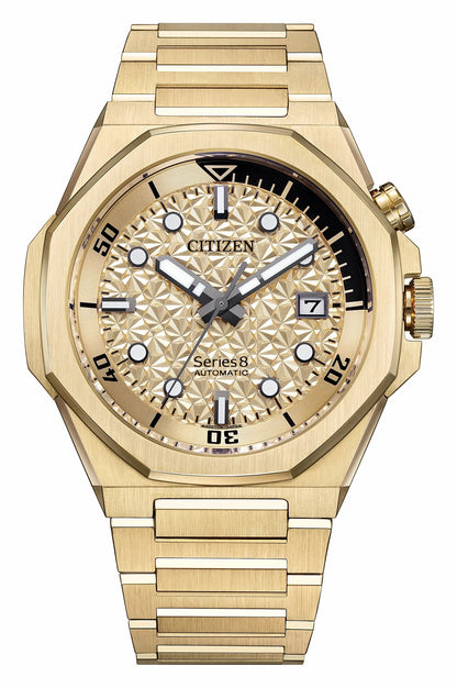 Series8 890 City Lights Gold-Tone Dial Stainless Steel Bracelet NB6062-52P | Citizen Trending
