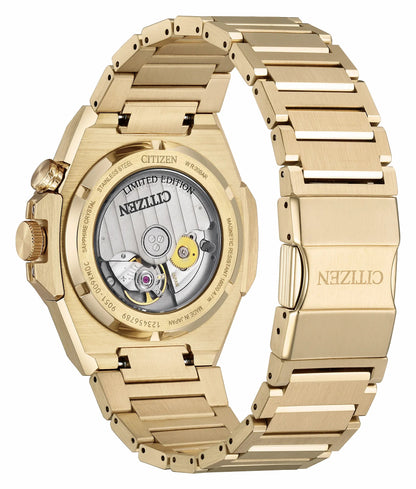 Series8 890 City Lights Gold-Tone Dial Stainless Steel Bracelet NB6062-52P | Citizen Trending