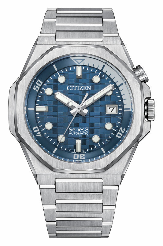 Series8 890 Blue Dial Stainless Steel Bracelet NB6060-58L | Citizen Exclusive