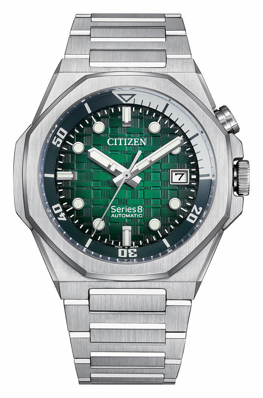 Series8 890 Green Dial Stainless Steel Bracelet NB6060-58X | Citizen Featured