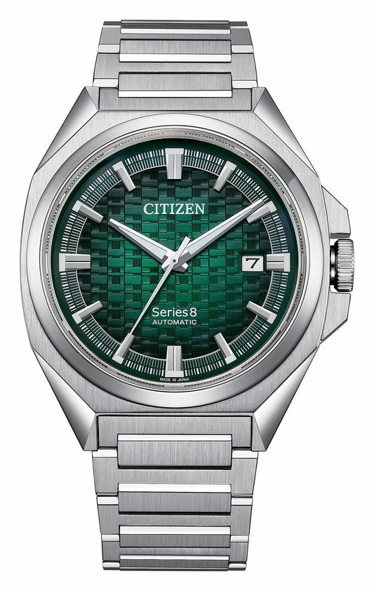 Series8 831 Green Dial Stainless Steel Bracelet NB6050-51W | Citizen Exclusive