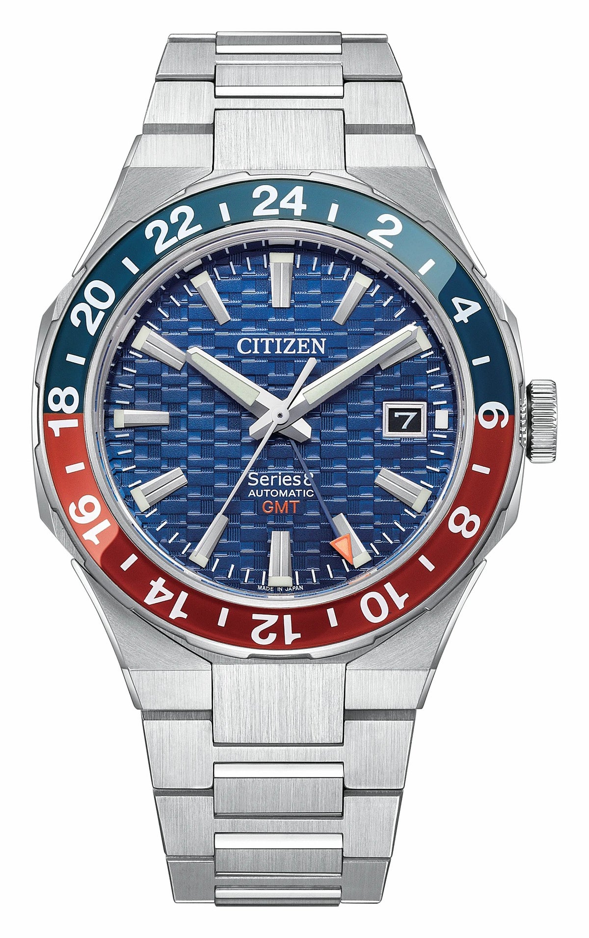 Series8 880 GMT Blue Dial Stainless Steel Bracelet NB6030-59L | Citizen Deals