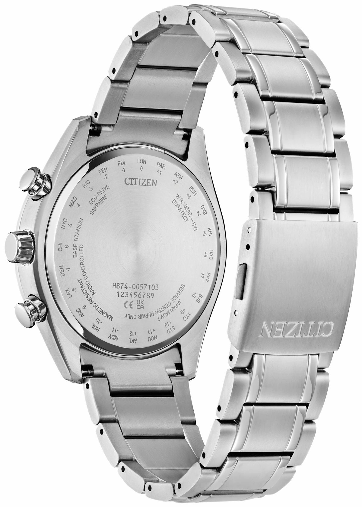 Tsuki-yomi A-T Gray Dial Super Titanium Bracelet BY1010-57H | Citizen Signature