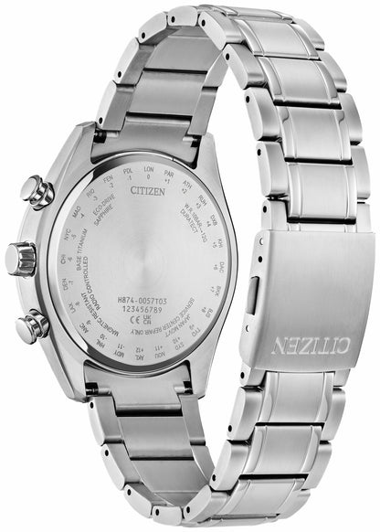 Tsuki-yomi A-T Gray Dial Super Titanium Bracelet BY1010-57H | Citizen Signature