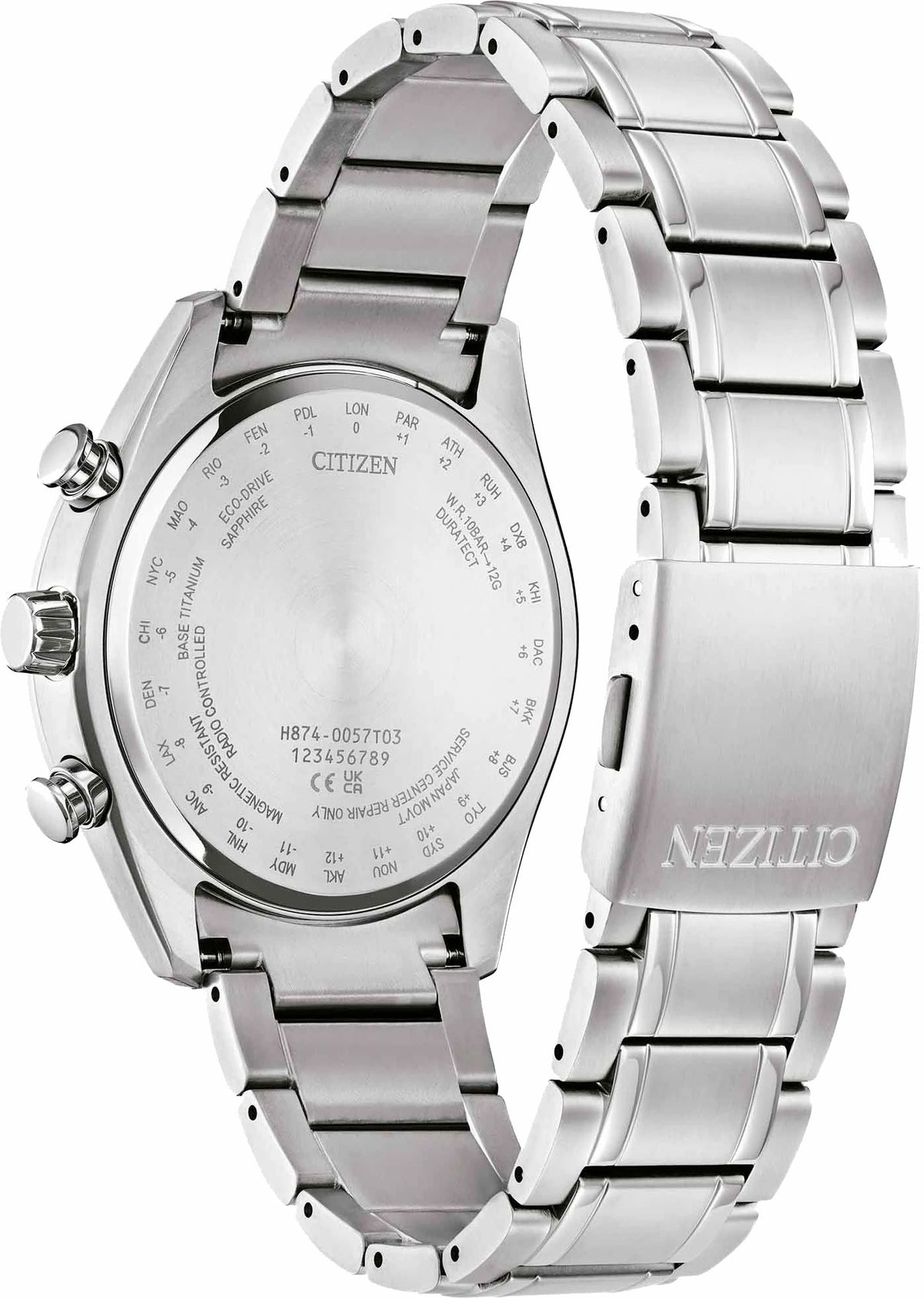 Tsuki-yomi A-T Green Dial Super Titanium Bracelet BY1010-57X | Citizen Hot Sale