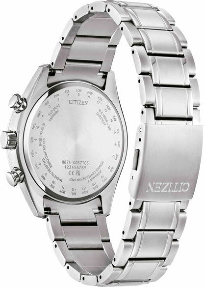 Tsuki-yomi A-T Green Dial Super Titanium Bracelet BY1010-57X | Citizen Hot Sale