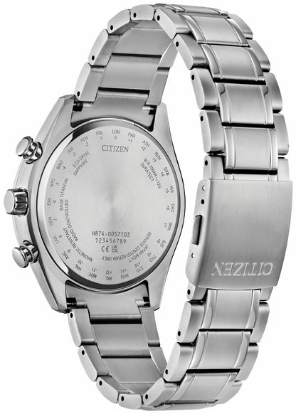 Tsuki-Yomi A-T Purple Dial Super Titanium Bracelet BY1010-81Z | Citizen Great Value