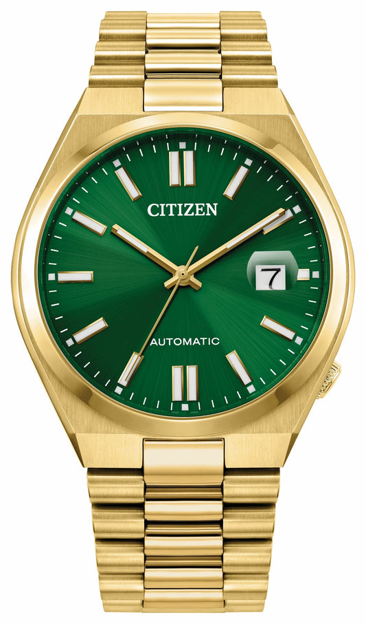 TSUYOSA Green Dial Stainless Steel Bracelet NJ0152-51X | Citizen Classic